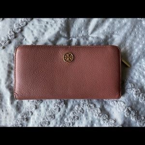 Mauve Pink Tori Burch Wallet